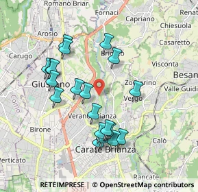 Mappa Via Privata Cadore, 20843 Verano Brianza MB, Italia (1.7685)