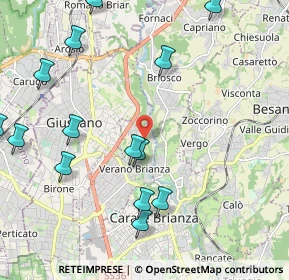 Mappa Via Privata Cadore, 20843 Verano Brianza MB, Italia (2.67733)