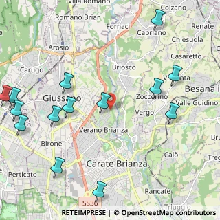 Mappa Via Privata Cadore, 20843 Verano Brianza MB, Italia (2.80571)