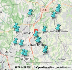 Mappa Via Privata Cadore, 20843 Verano Brianza MB, Italia (4.19588)