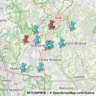 Mappa Via Privata Cadore, 20843 Verano Brianza MB, Italia (3.26091)