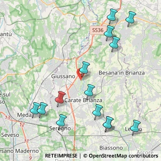 Mappa Via Privata Cadore, 20843 Verano Brianza MB, Italia (5.20643)