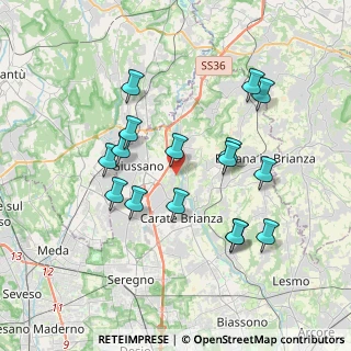 Mappa Via Privata Cadore, 20843 Verano Brianza MB, Italia (3.54063)