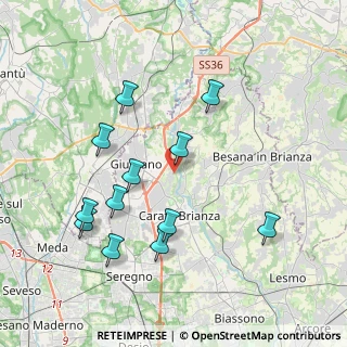 Mappa Via Privata Cadore, 20843 Verano Brianza MB, Italia (4.00583)