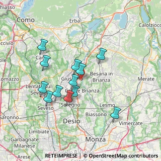 Mappa Via Privata Cadore, 20843 Verano Brianza MB, Italia (6.3625)