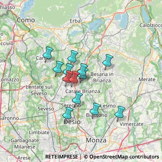 Mappa Via Privata Cadore, 20843 Verano Brianza MB, Italia (5.28231)