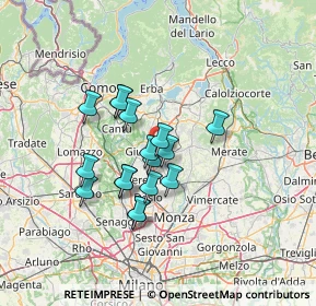 Mappa Via Privata Cadore, 20843 Verano Brianza MB, Italia (10.49765)