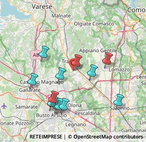 Mappa SP19, 21049 Tradate VA, Italia (7.67667)