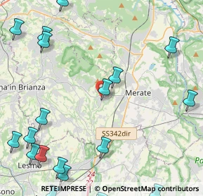 Mappa Via S. Francesco D'Assisi, 23874 Montevecchia LC, Italia (6.55)