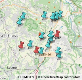 Mappa Via S. Francesco D'Assisi, 23874 Montevecchia LC, Italia (3.396)