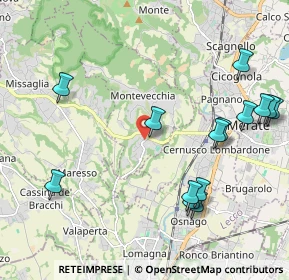 Mappa Via S. Francesco D'Assisi, 23874 Montevecchia LC, Italia (2.41857)