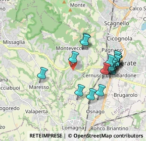 Mappa Via S. Francesco D'Assisi, 23874 Montevecchia LC, Italia (1.813)