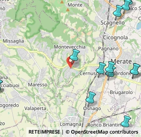 Mappa Via S. Francesco D'Assisi, 23874 Montevecchia LC, Italia (3.13308)