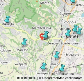 Mappa Via S. Francesco D'Assisi, 23874 Montevecchia LC, Italia (2.47727)