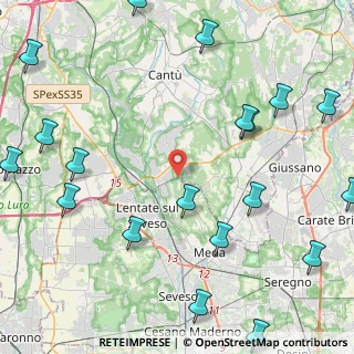 Mappa Via Monte Grappa, 22060 Novedrate CO, Italia (6.2495)