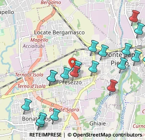 Mappa Via Olimpia, 24030 Presezzo BG, Italia (1.229)