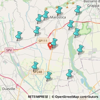 Mappa Via Roncaglia di Sopra, 36060 Schiavon VI, Italia (4.86846)