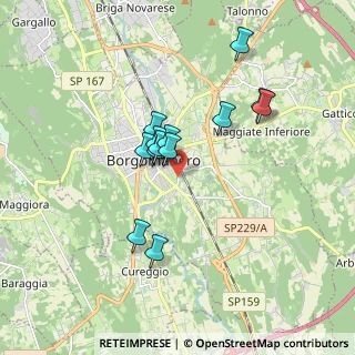 Mappa Via V. Alfieri, 28021 Borgomanero NO, Italia (1.42154)