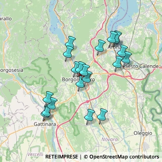 Mappa Via Vittorio Alfieri, 28021 Borgomanero NO, Italia (7.0575)