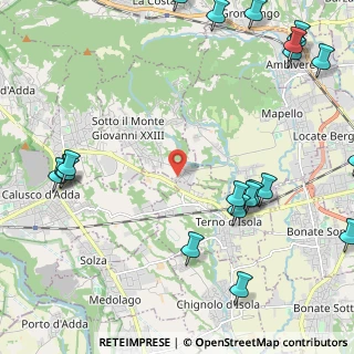 Mappa Via Privata Bernasconi, 24039 Sotto il Monte Giovanni XXIII BG, Italia (3.112)