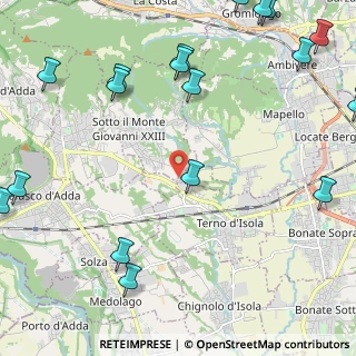 Mappa Via Privata Bernasconi, 24039 Sotto il Monte Giovanni XXIII BG, Italia (3.3665)