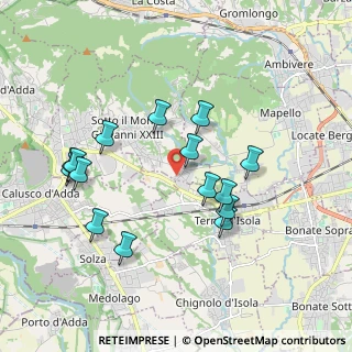 Mappa Via Privata Bernasconi, 24039 Sotto il Monte Giovanni XXIII BG, Italia (1.84467)