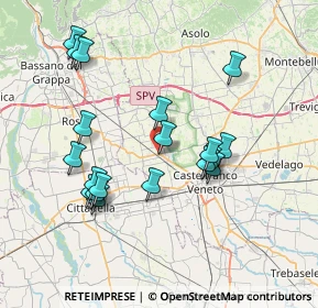 Mappa SS245, 31030 Castello di Godego TV, Italia (7.25789)