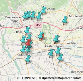 Mappa SS245, 31030 Castello di Godego TV, Italia (7.413)