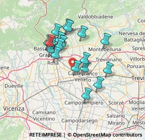 Mappa SS245, 31030 Castello di Godego TV, Italia (11.52)