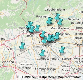 Mappa SS245, 31030 Castello di Godego TV, Italia (10.4995)
