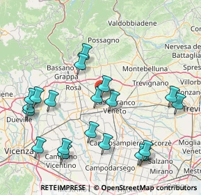 Mappa SS245, 31030 Castello di Godego TV, Italia (18.1465)