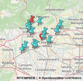 Mappa SS245, 31030 Castello di Godego TV, Italia (10.41786)