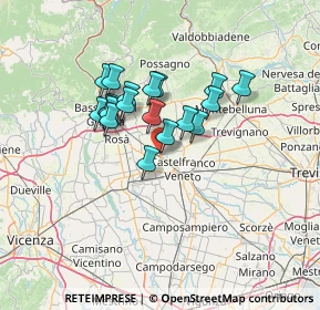 Mappa SS245, 31030 Castello di Godego TV, Italia (10.20263)