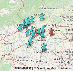 Mappa SS245, 31030 Castello di Godego TV, Italia (10.292)