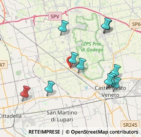 Mappa SS245, 31030 Castello di Godego TV, Italia (4.10182)