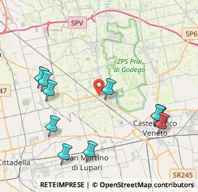 Mappa SS245, 31030 Castello di Godego TV, Italia (4.62909)