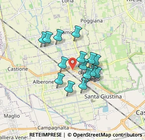 Mappa SS245, 31030 Castello di Godego TV, Italia (1.20133)