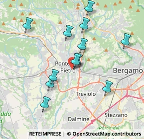 Mappa Via Wolfgang Amadeus Mozart, 24036 Ponte San Pietro BG, Italia (3.66417)