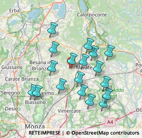 Mappa Via S. Francesco, 23874 Montevecchia LC, Italia (6.78389)