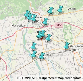 Mappa Via Monte Asolone, 36056 Tezze sul Brenta VI, Italia (6.20643)