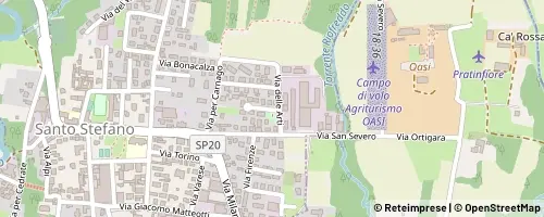 Mappa Oggiona con Santo Stefano