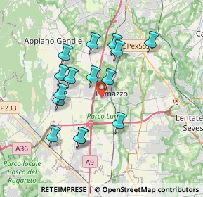 Mappa Via delle Alpi, 22074 Lomazzo CO, Italia (3.35533)