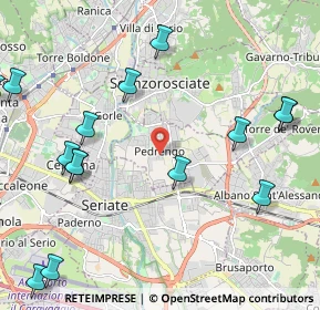 Mappa Via G. la Pira, 24066 Pedrengo BG, Italia (2.8525)