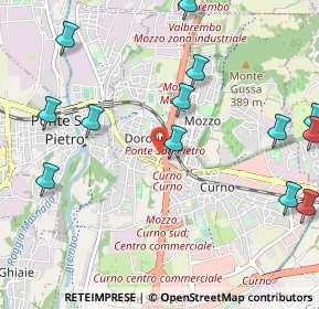 Mappa Via Dorotina, 24035 Curno BG, Italia (1.32462)