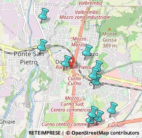 Mappa Via Gabriele D'Annunzio, 24030 Mozzo BG, Italia (1.07455)