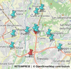 Mappa Via Gabriele D'Annunzio, 24030 Mozzo BG, Italia (1.97167)