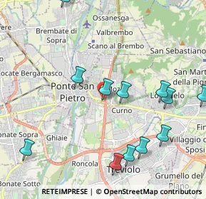 Mappa Via Dorotina, 24035 Curno BG, Italia (2.3775)
