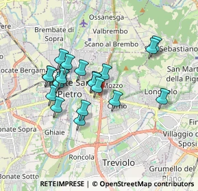Mappa Via Gabriele D'Annunzio, 24030 Mozzo BG, Italia (1.4925)