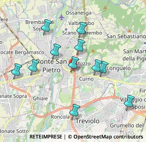 Mappa Via Gabriele D'Annunzio, 24030 Mozzo BG, Italia (1.85818)