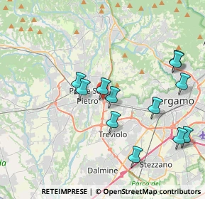 Mappa Via Dorotina, 24035 Curno BG, Italia (3.99667)